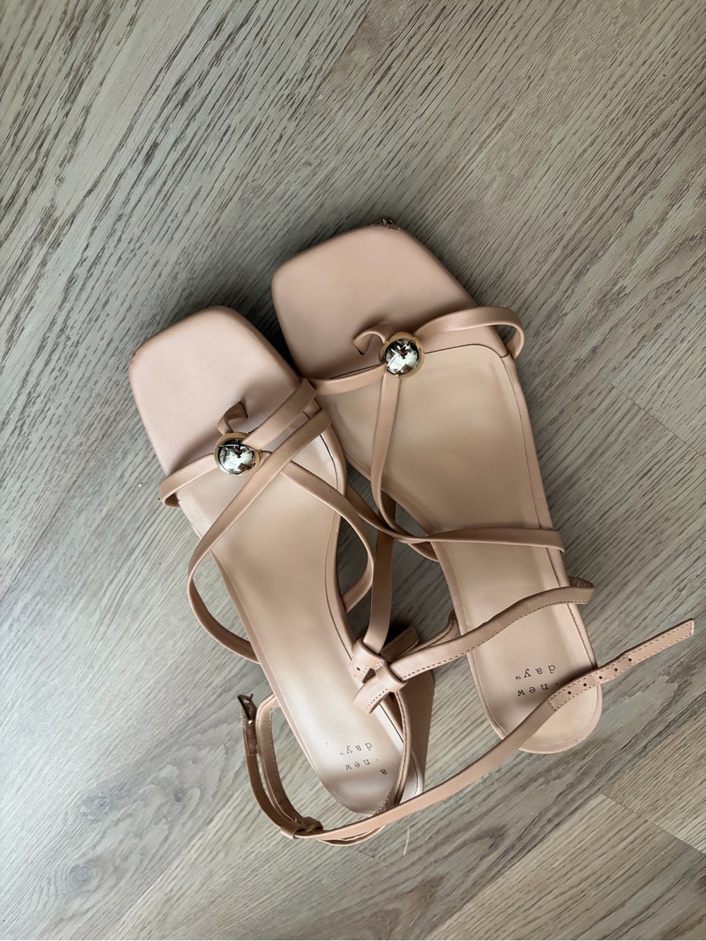 Target Nude Pink Strappy Heeled Sandals